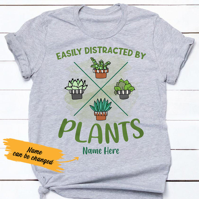 Personalized Distracted By Plant T Shirt AG311 74O36 1