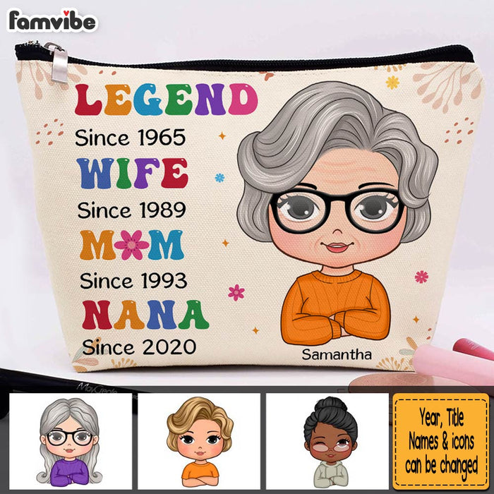 Personalized Gift For Mother Legend Wife Mom Cosmetic Bag 32242 1