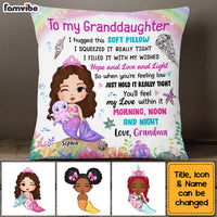 Personalized Gift To My Granddaughter Mermaid Hug This Pillow 27734 thumb 1