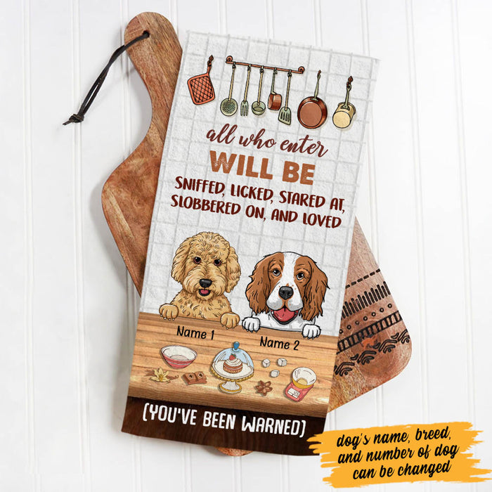 Personalized Dog Kitchen Towel  DB181 26O60 1
