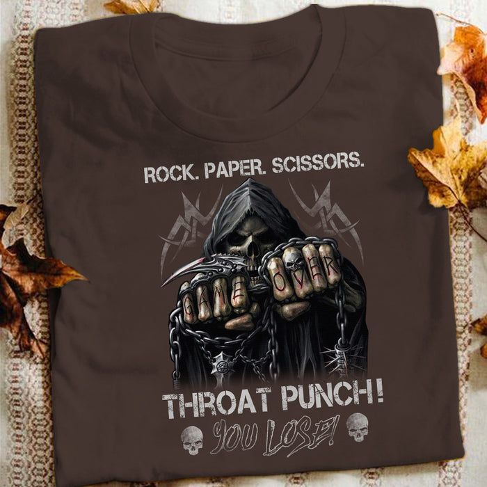 Throat Punch Skull T Shirt JL242 85O34 1