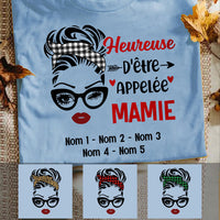 Personalized Mom Grandma Grand-mère French T Shirt AP121 87O53 thumb 1