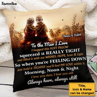 Personalized Couple Gift To The Man I Love Upload Photo Pillow 31474 thumb 1