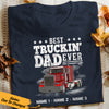 Personalized Trucker Dad T Shirt DB11 87O36 1