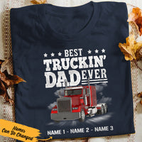 Personalized Trucker Dad T Shirt DB11 87O36 thumb 1