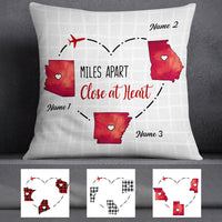 Personalized Long Distance Close At Heart Pillow FB233 30O57 thumb 1
