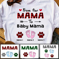 Personalized Mom Fur To Baby Mama T Shirt FB242 95O47 thumb 1