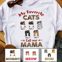 Personalized My Favorite Cat Call Mom Grandma T Shirt MR251 65O57 thumb 1