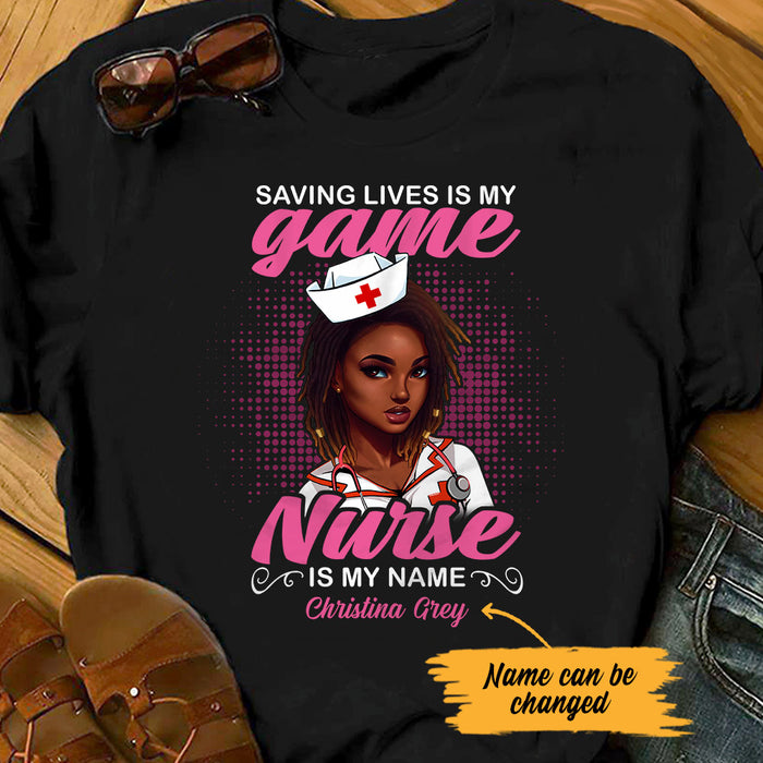 Personalized BWA Nurse My Game T Shirt AG111 26O53 1