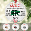 Personalized Bear Baby First Christmas  Ornament OB81 67O36 1