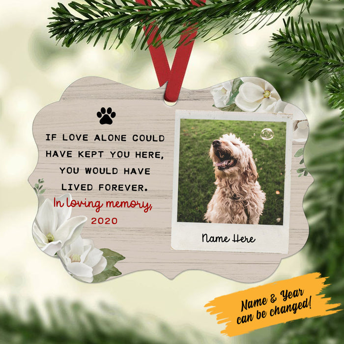 Personalized Dog Loss Memorial Benelux Ornament NB131 87O58 1