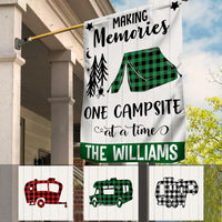 Personalized Camping Memories Christmas Flag OB221 95O53 thumb 1