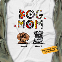 Personalized Dog Mom Cute T Shirt FB221 81O58 thumb 1