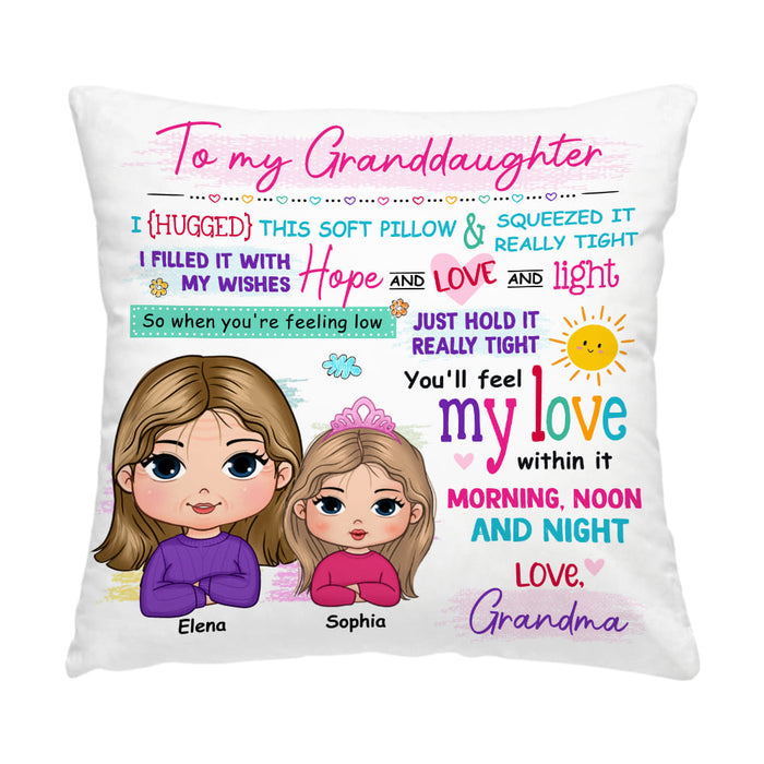 Personalized Gift For Granddaughter Hug This Pillow 32252 1