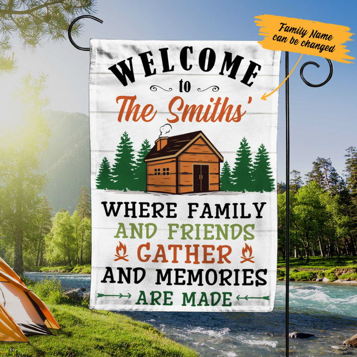 Personalized Memories Are Made At The Cabin Forest Flag AG172 73O57 1