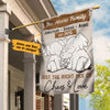 Personalized Elephant Family Chaos And Love Flag AG211 30O36 1