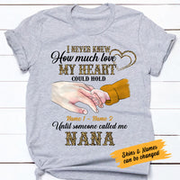 Personalized Mom Grandma Love Pattern T Shirt MR251 30O58 thumb 1