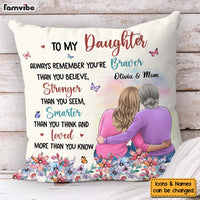 Personalized Gift For Daughter To My Daughter Floral Theme Pillow 31932 thumb 1