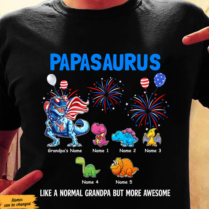 Personalized Dad Grandpa Saurus T Shirt MY252 30O47 1
