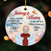 Personalized Memorial Gift Stairway To Heaven Circle Ornament 30090 1