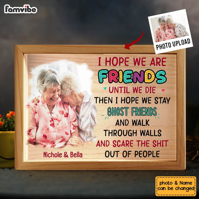 Personalized Old Friend Smile A Lot More Upload Photo Picture Frame Light Box 31553 1