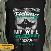 Personalized Husband Wife Fishing T Shirt JN214 85O58 thumb 1