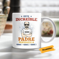Personalized Dad Grandpa Spanish Increíble Papá Abuelo Mug AP271 95O58 thumb 1