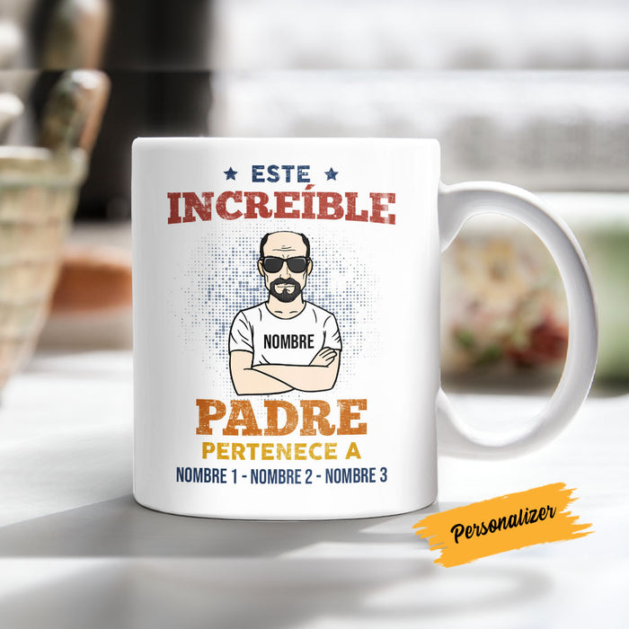 Personalized Dad Grandpa Spanish Increíble Papá Abuelo Mug AP271 95O58 1