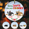 Personalized Dog Christmas Santa Cookies  Ornament OB123 81O57 1