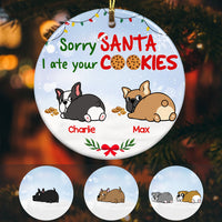 Personalized Dog Christmas Santa Cookies  Ornament OB123 81O57 thumb 1