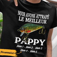 Personalized Dad Grandpa Fishing French Grand-père T Shirt MR313 95O36 thumb 1