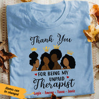 Personalized BWA My unpaid Therapist T Shirt JL232 67O47 thumb 1