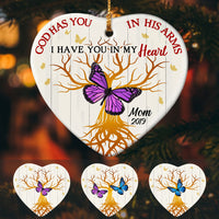 Personalized Butterfly Memorial Mom Dad Ornament OB162 95O53 thumb 1