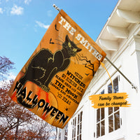 Personalized Halloween Black Cat Vintage Flag JL201 67O58 thumb 1