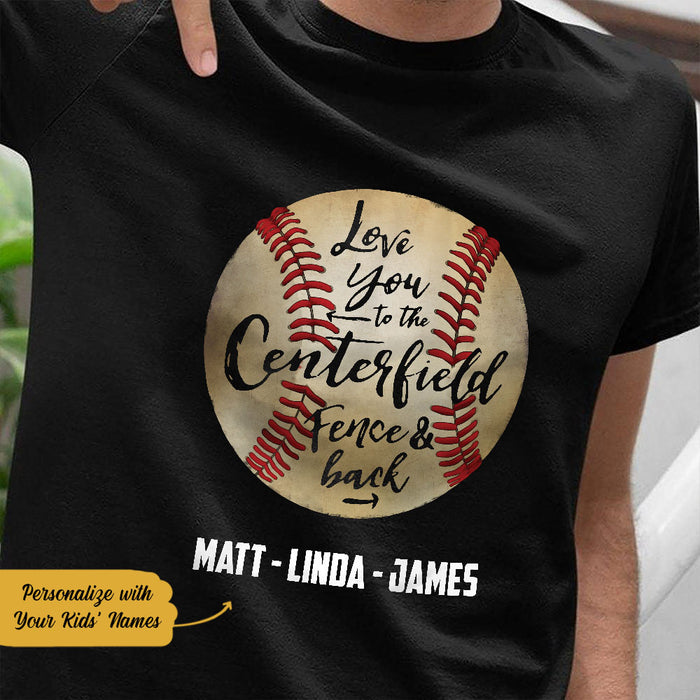 Personalized Dad Baseball  T Shirt MY123 85O58 1