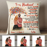 Personalized Love Tree Couple Pillow MR22 65O60 (Insert Included) thumb 1