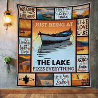 Lake Fixes Everything Fleece Blanket JN296 67O36 thumb 1