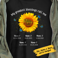 Personalized Grandma Sunflower T Shirt AP32 30O58 thumb 1