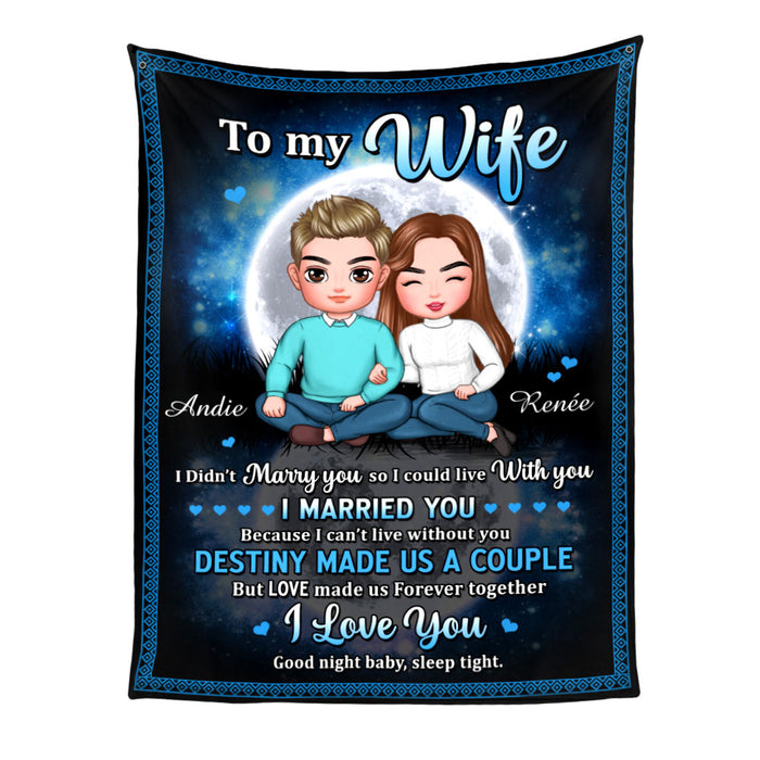 Personalized Gift For Wife Couple Forever Together Blanket 31088 1