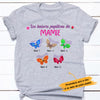 Personalized Grandma Butterfly Grand-mère French T Shirt AP95 30O53 1