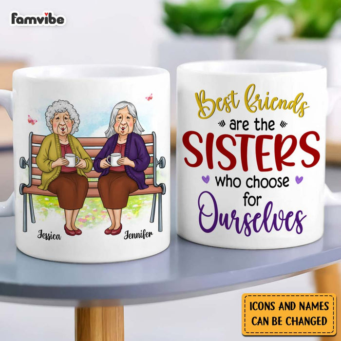 Personalized Friend Gift Friends Are The Sisters We Choose For Ourselves Mug 31036 1