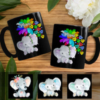 Personalized Mom Grandma Elephant Mug AP33 30O60 thumb 1