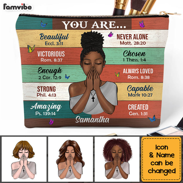 Personalized God You Are BWA Daughter Cosmetic Bag 32209 1