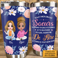 Personalized Gift For Friends Sister French Steel Tumbler 30939 thumb 1