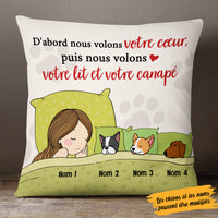 Personalized Dog Steal Bed French Pillow AP92 73O53 (Insert Included) thumb 1