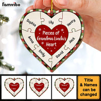 Personalized Grandma Gift Pieces Of Grandma's Heart Ornament 30182 thumb 1