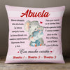 Personalized Spanish Abuela Elephant Grandma Pillow AP147 65O53 (Insert Included) 1