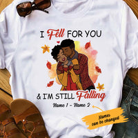 Personalized BWA Couple Still Falling In Love T Shirt SB91 85O53 thumb 1