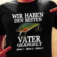 Personalized Dad Grandpa Fishing German Papa Opa Angeln  T Shirt MR312 95O36 thumb 1