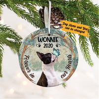 Personalized Forever In Our Hearts Boston Terrier Dog Memorial  Ornament OB81 73O36 thumb 1